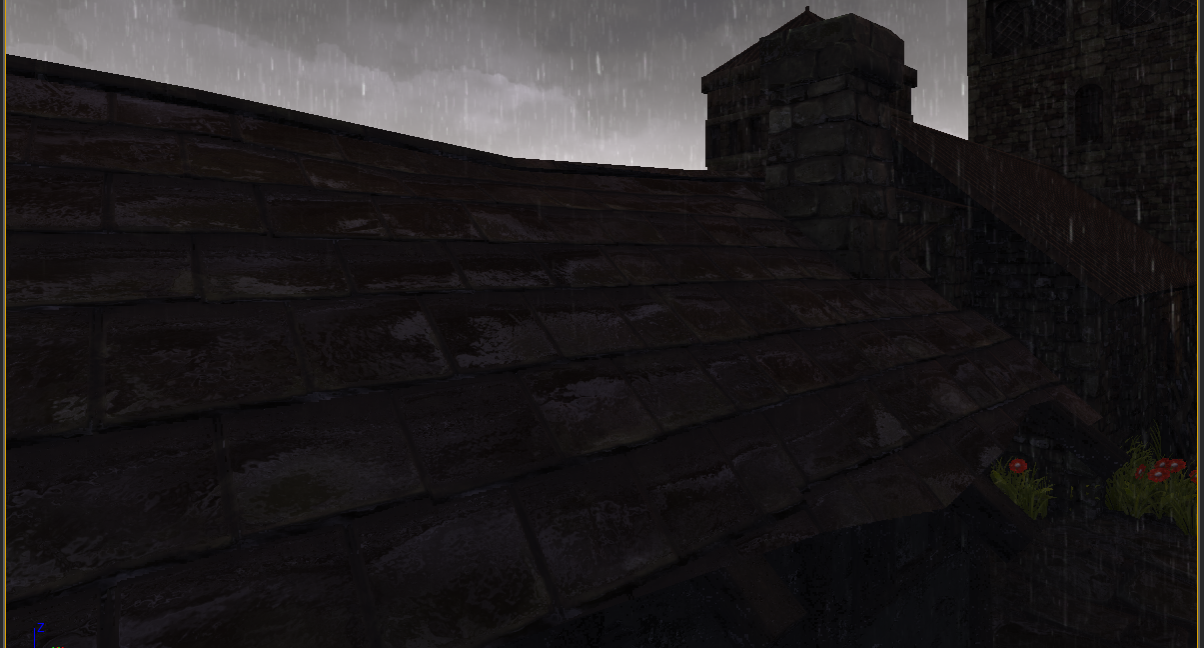 Rain Post Process Shader